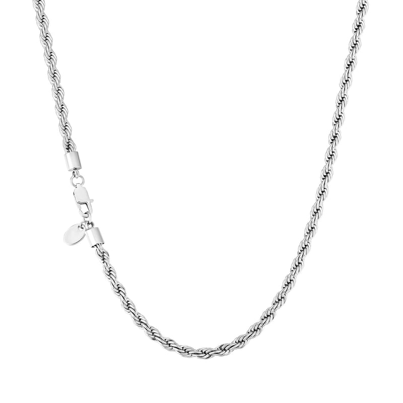 Big Daddy 4mm Stainless Steel Silver Rope Chain