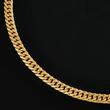 Cadena de oro con eslabones cubanos Miami Big Daddy de 10 mm