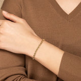 Big Daddy 5 mm cadena de cuerda pulsera de oro para mujer