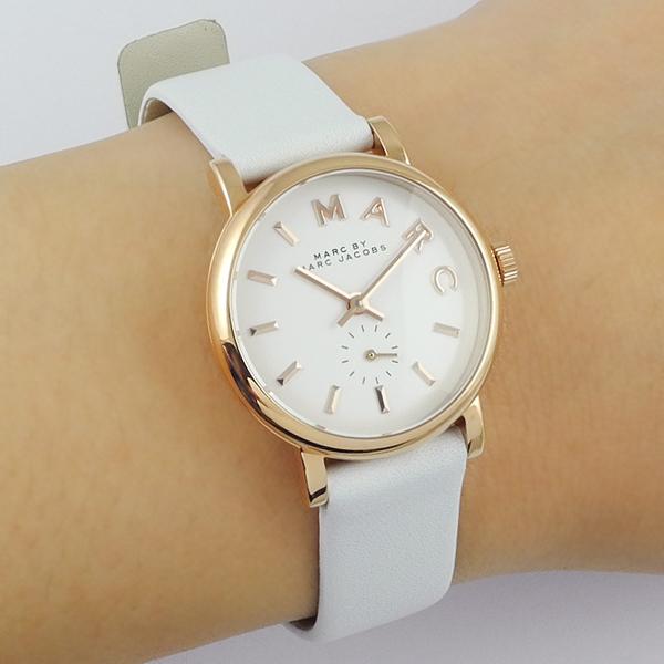 Marc By Marc Jacobs Baker MBM1283 - Reloj para mujer con esfera blanca