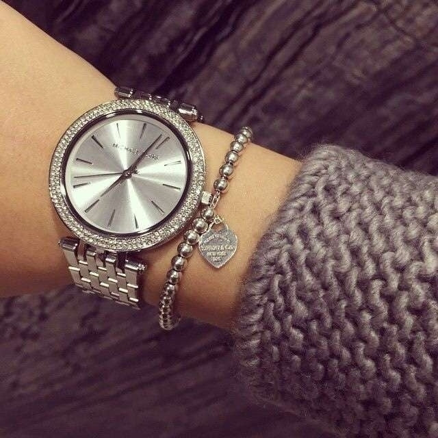 Michael kors darci watch silver sale