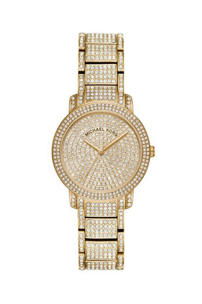 Michael Kors Tibby レディース Pave Glitz 時計 Oversized Tibby Pavé Rose Gold-Tone Watch | Michael Kors [US]