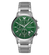 Emporio Armani Chronograph Stainless Steel Green Dial Men's Watch  AR11507 - Watches of America