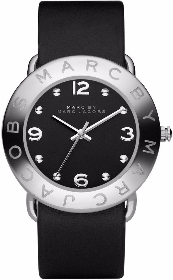Marc By Marc Jacobs Amy Black Women's Leather Watch MBM1140 - Watches of America #2