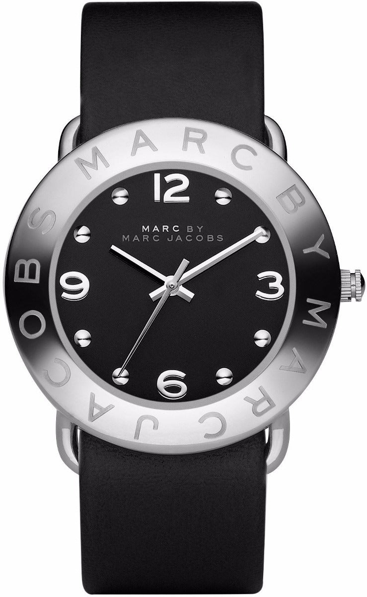 Marc By Marc Jacobs Amy Black Women's Leather Watch MBM1140 - Watches of America #2