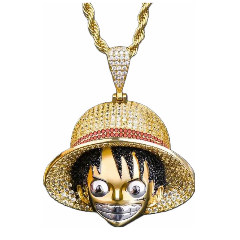 Big Daddy Iced Out One Piece Monkey D. Colgante de Luffy