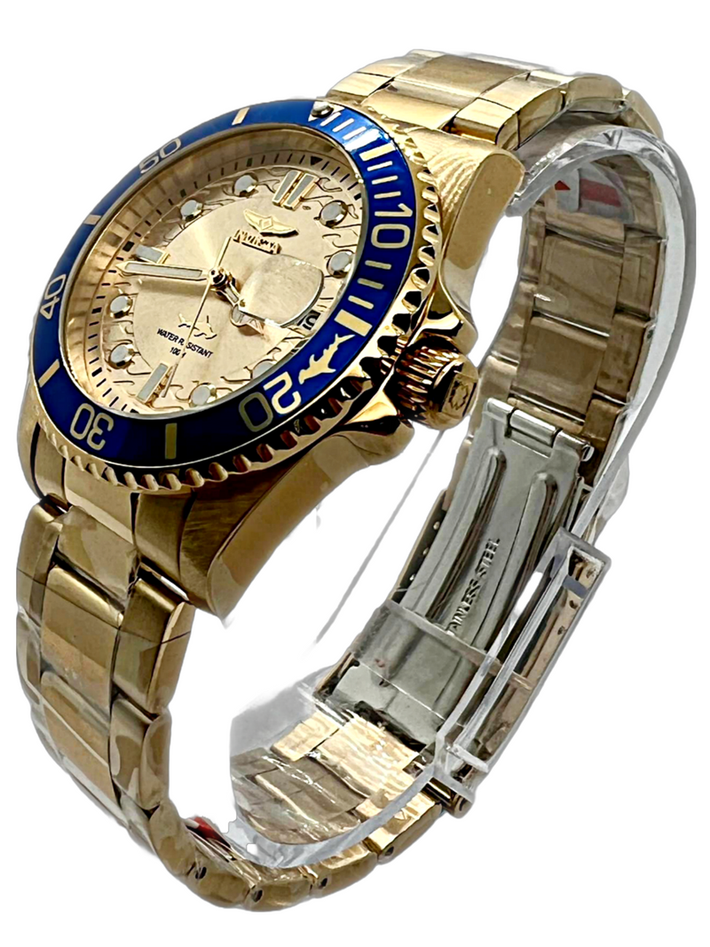 Invicta Pro Diver Master of The Oceans Quartz Gold Dial Ladies Watch 3 Watches of America
