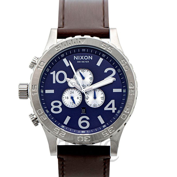 Nixon 51-30 Chrono Leather Chronograph Men's Watch Men's Watch  A124-2301 - Watches of America