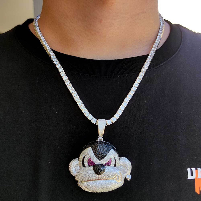 Big Daddy Bling Iced out Gorilla Monkey Pendant