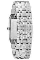 Bulova Quadra Quartz Diamond Black Dial Men's Watch 96D145