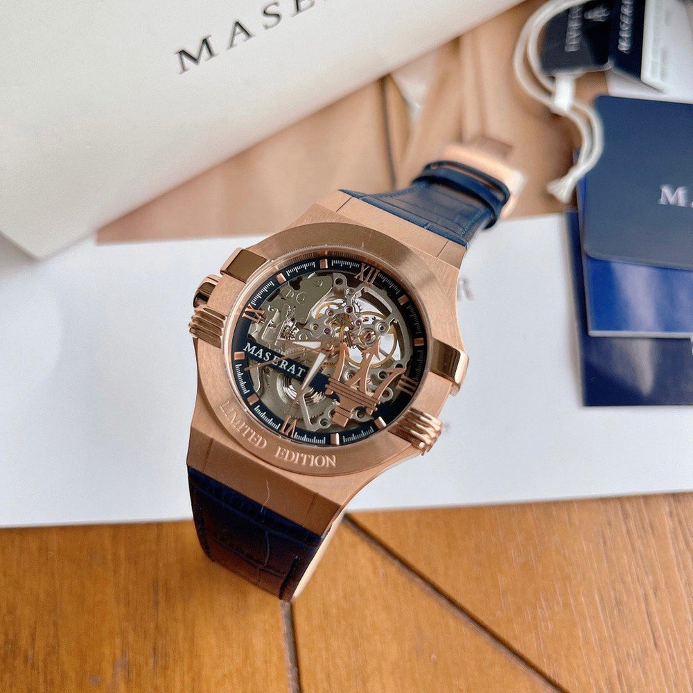 Maserati Watch Automatic Skeleton Rose-Gold Men's Watch