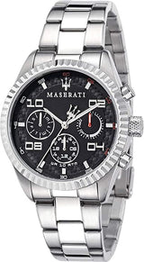 Maserati Chronograph Black Dial Stainless Steel Men's Watch  R8853100012 - Watches of America