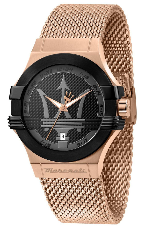 Maserati Potenza Rose Gold Mesh Bracelet   R8853108009 - Watches of America