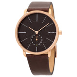 Skagen Hagen Brown Leather Men's Watch SKW6213