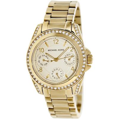 Michael Kors Blair Champagne Dial Gold-tone Stainless Steel Ladies Watch MK5639