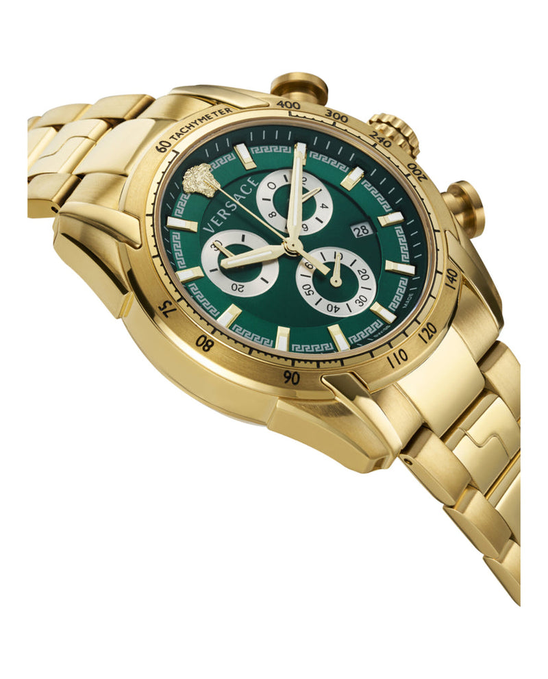 Versace V Ray Chronograph Green Dial Men s Watch VE2I00621