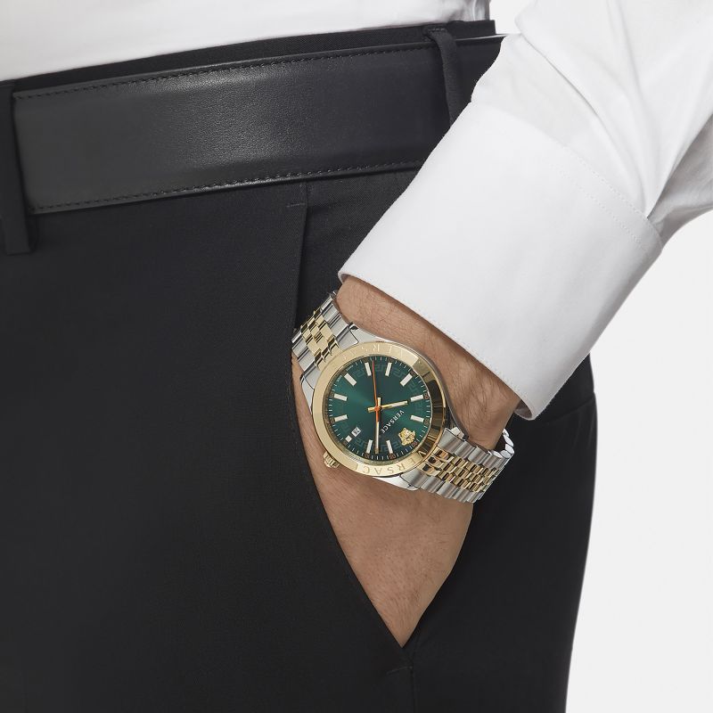 Versace watch green discount face