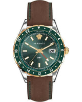 Versace Hellenyium Leather Strap Men's Watch  V11090017 - Watches of America