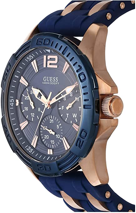 Reloj Guess Oasis Azul Dial Goma Azul Hombre W0366G4