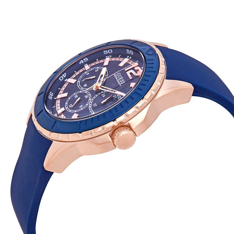 Guess Maverick Reloj Hombre Silicona Azul Dial Azul W0485G1
