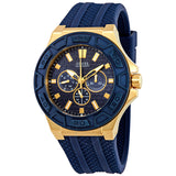 Reloj Guess Force W0674G2 para hombre con esfera azul y oro amarillo PVD