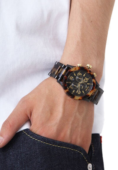 Nixon 42-20 Chronograph Tortoise Shell Acrylic Men's Watch Men's Watch A037-679 - Watches of America #3