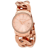 Michael Kors Nini Reloj de cuarzo con esfera rosa y cristal para mujer MK3236