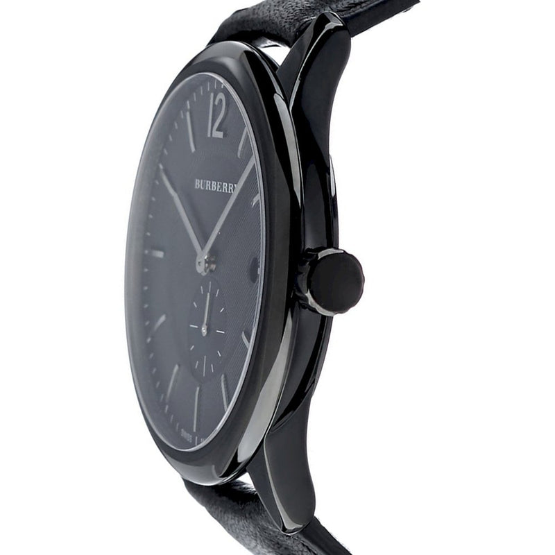 Burberry Men’s Swiss Made Leather Strap Black Dial Men's Watch BU10003 - Watches of America #2