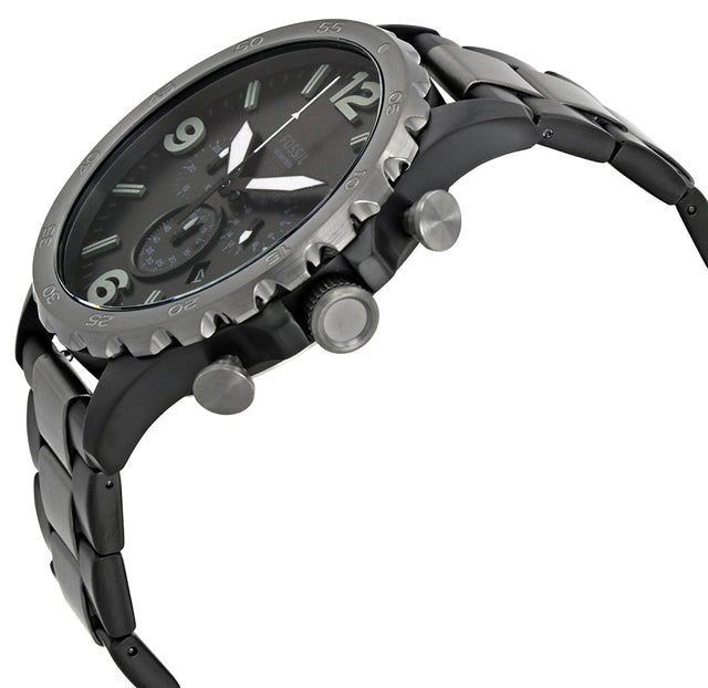 Fossil Nate Reloj cronógrafo de dos tonos para hombre con esfera negra –  Watches of America