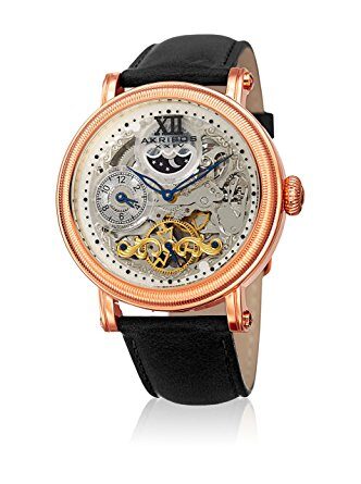 Akribos XXIV Automatic Skeleton Dial Men's Watch #AK968RGBK - Watches of America