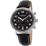 Akribos XXIV Black Dial Dual Time Men's Watch #AK1023BK - Watches of America