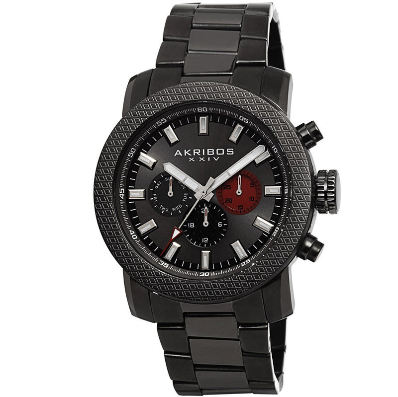 Akribos XXIV Black Men's Watch #AK684GN - Watches of America