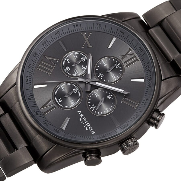 Akribos XXIV Chronograph Quartz Grey Dial Men's Watch #AK1072GN - Watches of America #2