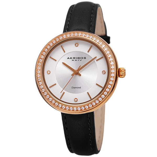 Akribos xxiv women's online diamond watch