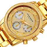 Akribos XXIV Quartz Diamond Gold Dial Men's Watch #AK1040YG - Watches of America #2