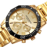 Akribos XXIV Gold Tone Dial Dodecagon Men's Watch #AK1054YG - Watches of America #2