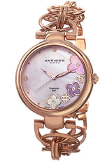 Akribos XXIV Light Rose-Tone Ladies Watch #AK645RG - Watches of America