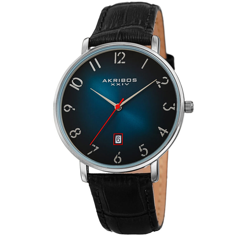 Akribos XXIV Quartz Blue Dial Men's Watch #AK1077TQ - Watches of America