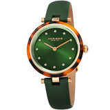 Akribos XXIV Quartz Crystal Green Dial Ladies Watch #AK1052GN - Watches of America