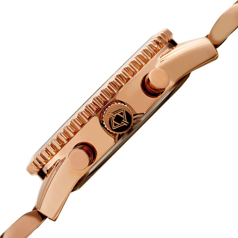 Akribos XXIV Quartz Rose Gold Dial Ladies Watch #AK1100RG - Watches of America #3