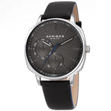 Akribos XXIV Quartz Silver Dial Men's Watch #AK1022SSBK - Watches of America