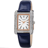 Akribos XXIV Quartz Crystal White Dial Ladies Watch #AK1068BU - Watches of America