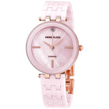 Anne Klein Blush Mother of Pearl Dial Ladies Watch #3310LPRG - Watches of America