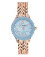 Anne Klein Light Blue Dial Ladies Watch #2208LBRG - Watches of America