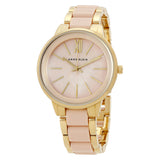 Anne Klein Pink Mother of Pearl Dial Ladies Watch #1412BMGB - Watches of America