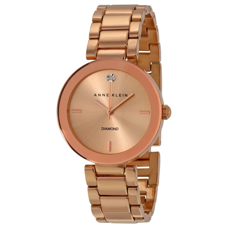 Anne Klein Quartz Rose Gold Dial Ladies Watch #AK/J1362RGRG - Watches of America