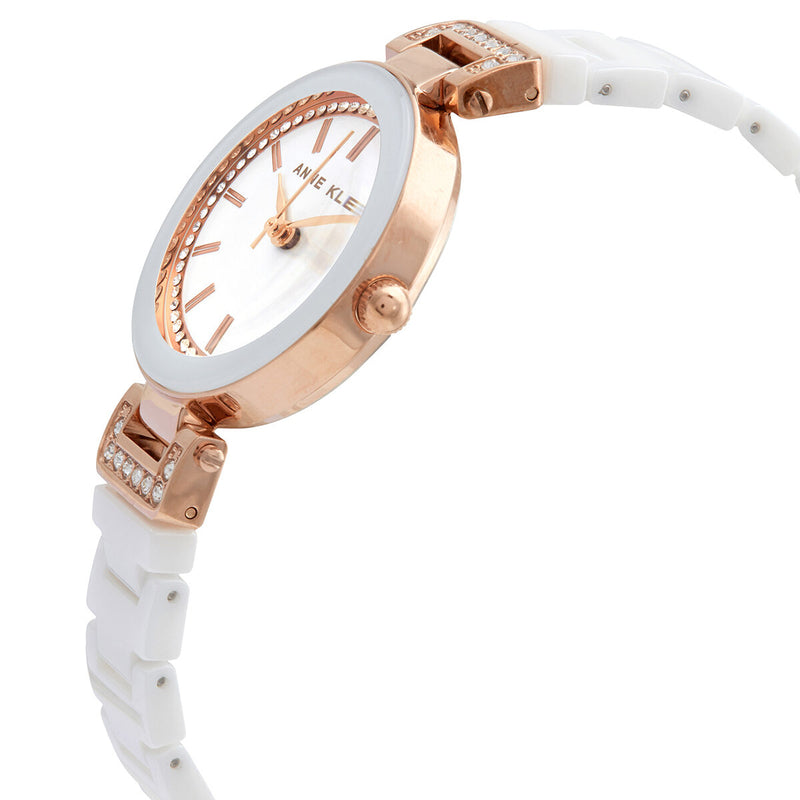 Anne Klein Quartz White Dial Ladies Watch #AK/3480RGWT - Watches of America #2