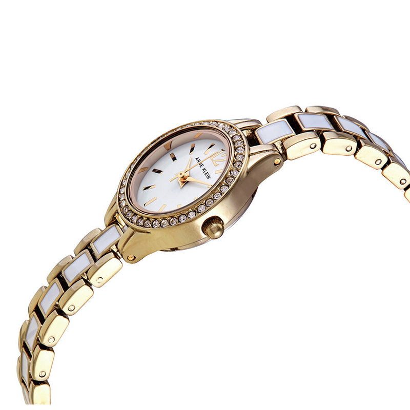 Anne Klein White Dial Ladies Watch and Bracelet Set #ANK/3396WTST - Watches of America #2