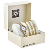 Anne Klein White Dial Ladies Watch and Bracelet Set #ANK/3396WTST - Watches of America #4