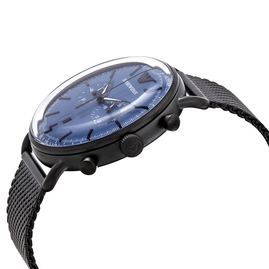 Emporio Armani Chronograph Quartz – Watch Men\'s of Dial Blue AR11201 America Watches